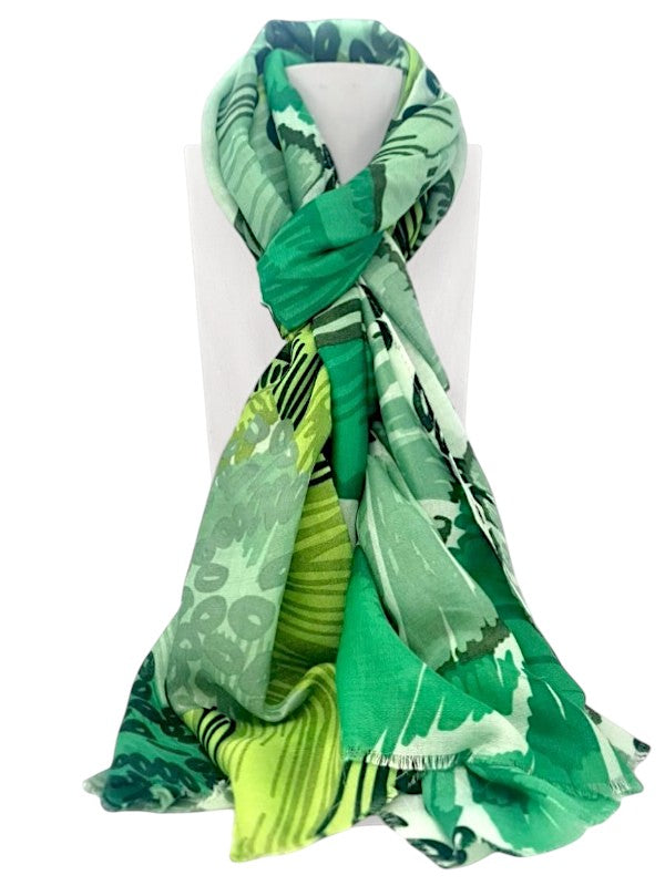 Scarf - Green, ±184×86 cm