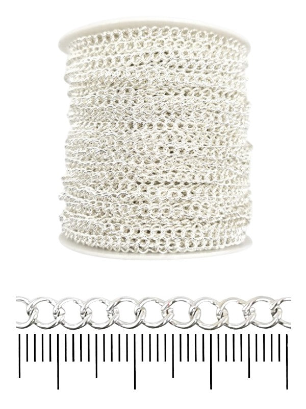 Chain - Silver, 4×5 mm, ±47 m