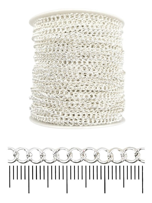 Chain - Silver, 4×5 mm, ±47 m