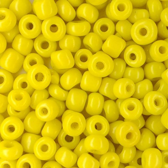 Seed Beads - Size 8/0, Opaque Yellow