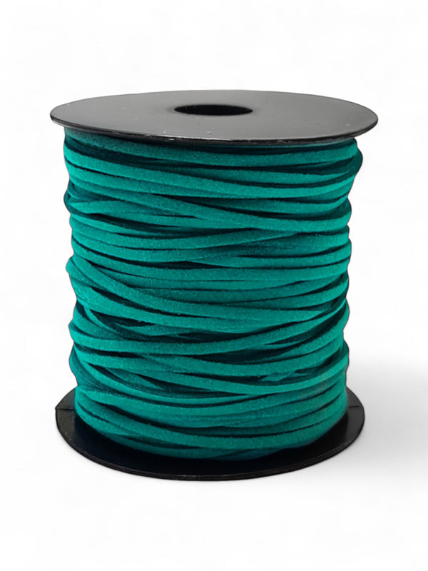 Faux Suede Cord - Turquoise, 2.5 mm, ±45 m Reel