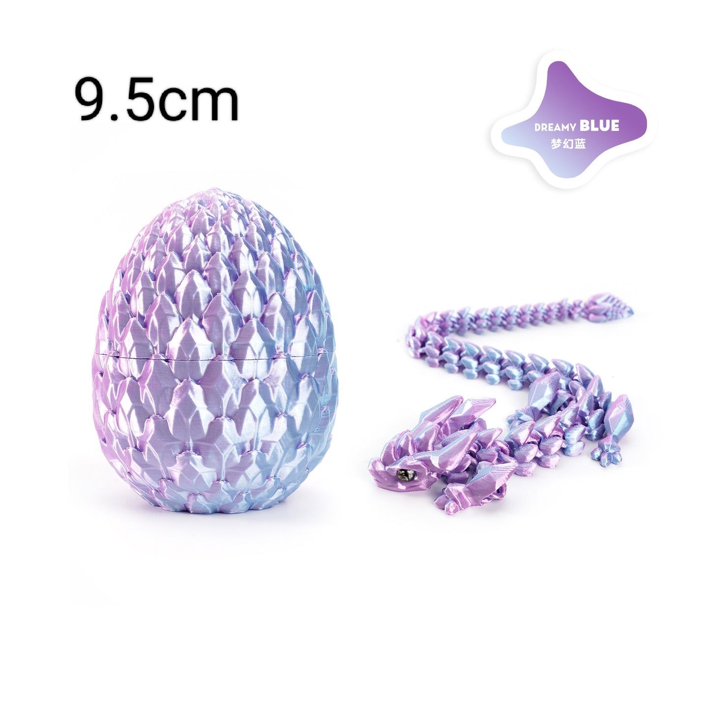 3D TOY EGG WITH Dragon Purple