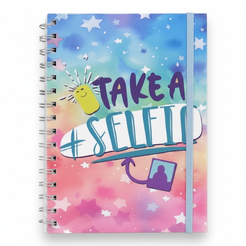 Notebook - A5 - TAKE a Selfie - Purple