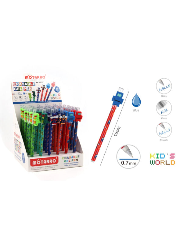 Motarro Erasable Pen - Blue, 0.7 mm