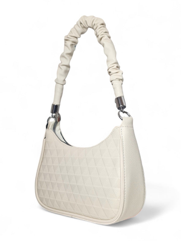 Ladies Bag - Cream, Strap Included, ±17×23×6 cm