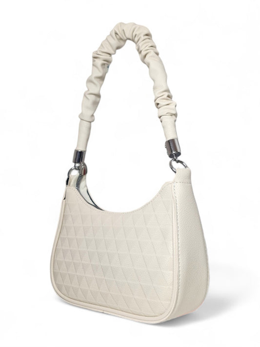Ladies Bag - Cream, Strap Included, ±17×23×6 cm