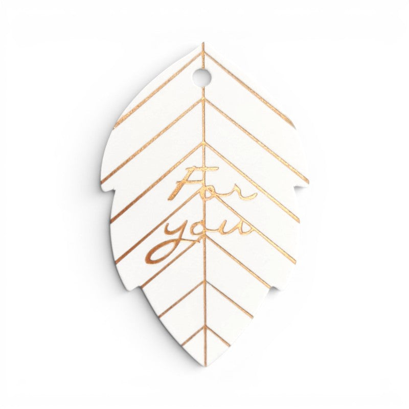 TAGS LEAF SHAPE 4.5*7 Cm + - 100-Piece