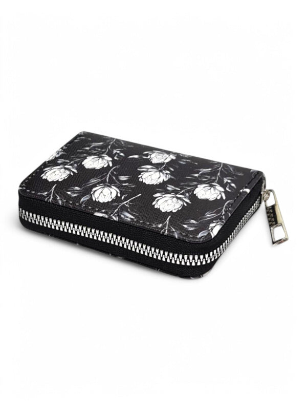Protea Wallet - BLACK - CAN HOLD CARDS - ±9×11×2.5 Cm