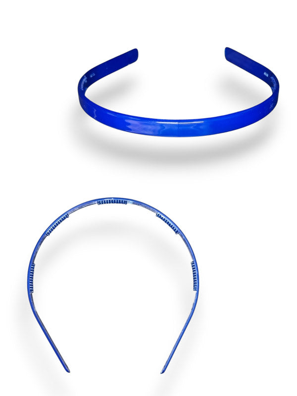 Alice Band - Royal Blue, 10 mm 6-Piece