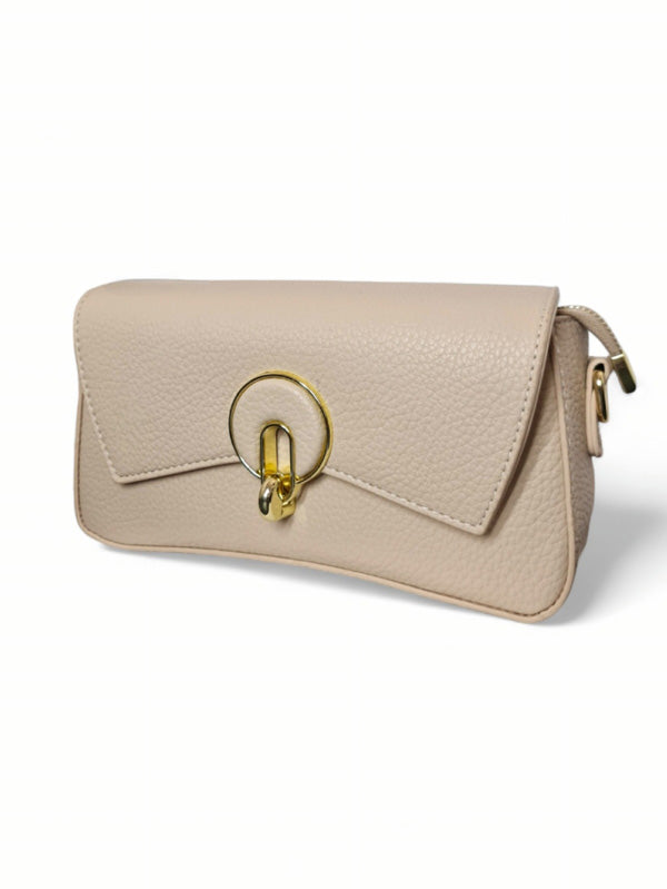 Ladies Bag - Beige, Straps Included, ±13×24 cm