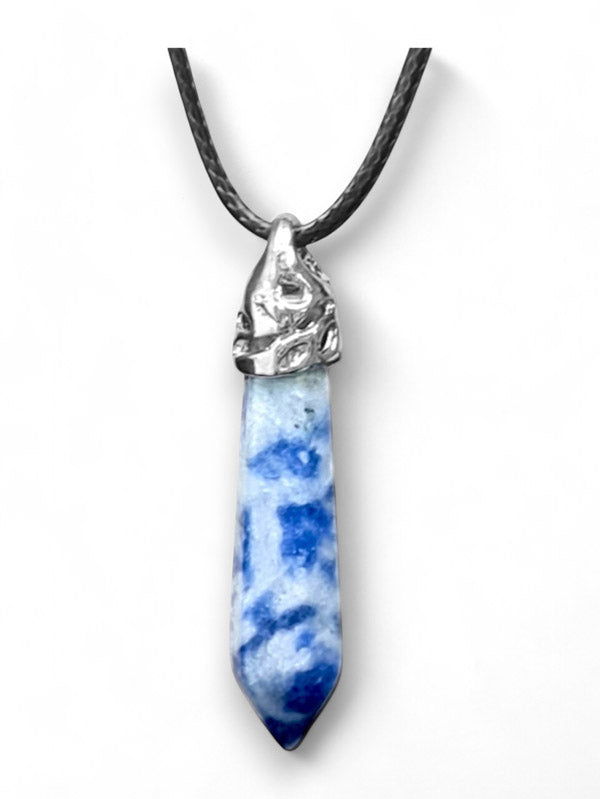 Earth Stone Beads - Hexagon Drop, Sodalite