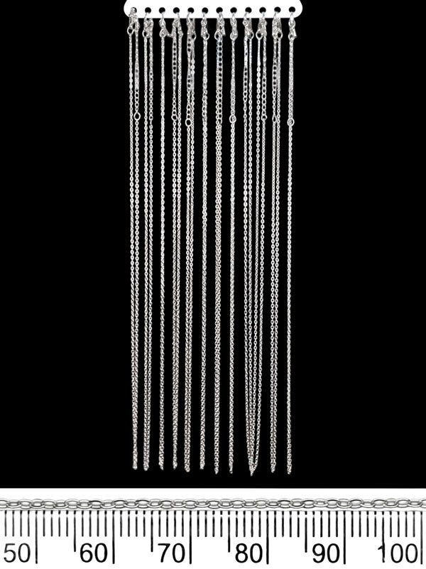Necklace Chains - Nickel, ±53 cm ±12-Piece