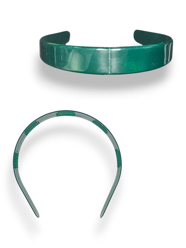 Alice Band - Green, 25 mm 6-Piece