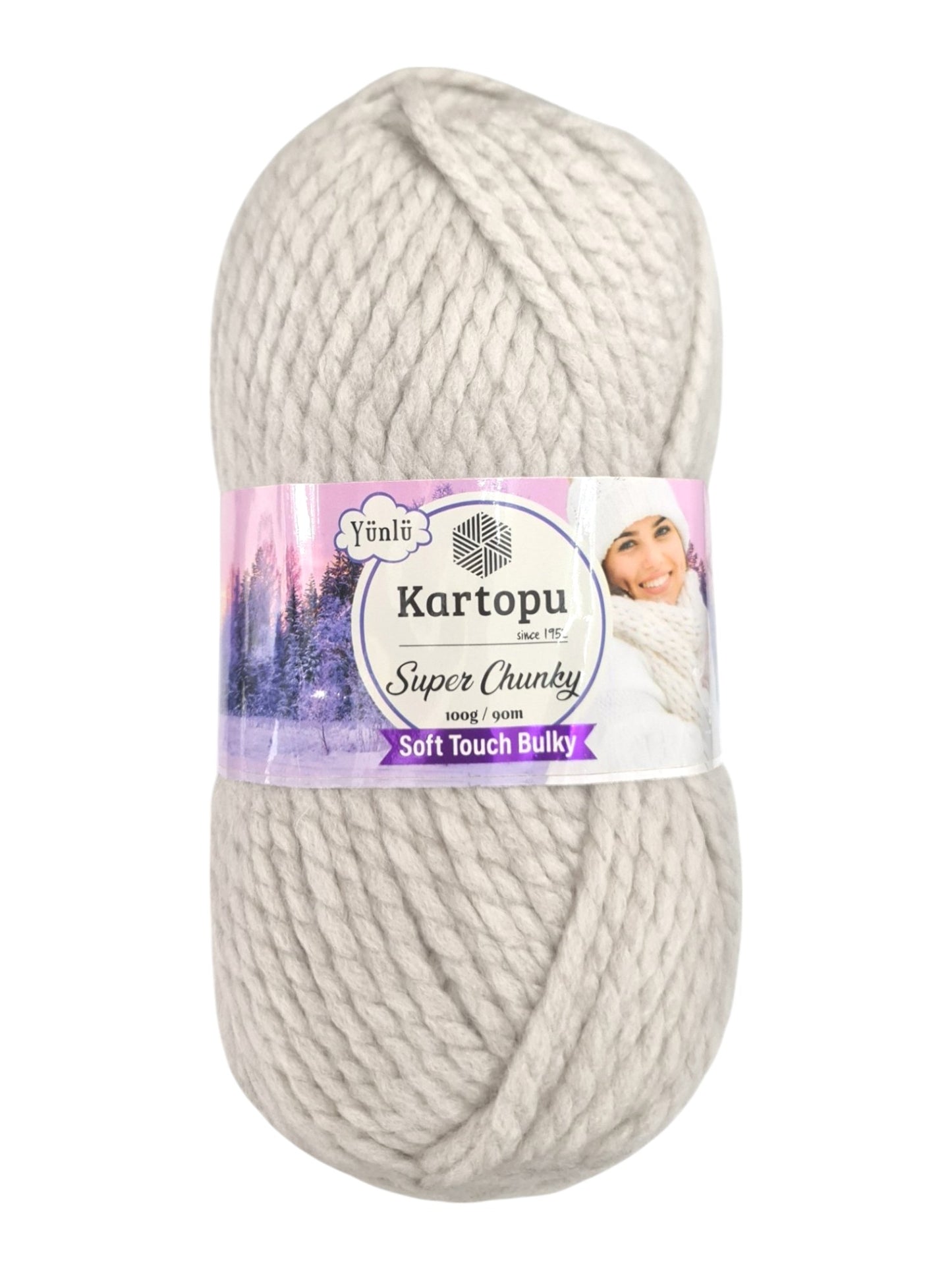 Kartopu Wool - Super Chunky, Soft Touch And Bulky, Kartopu, 100 g / 90 m, 80% Acrylic 20% Wool