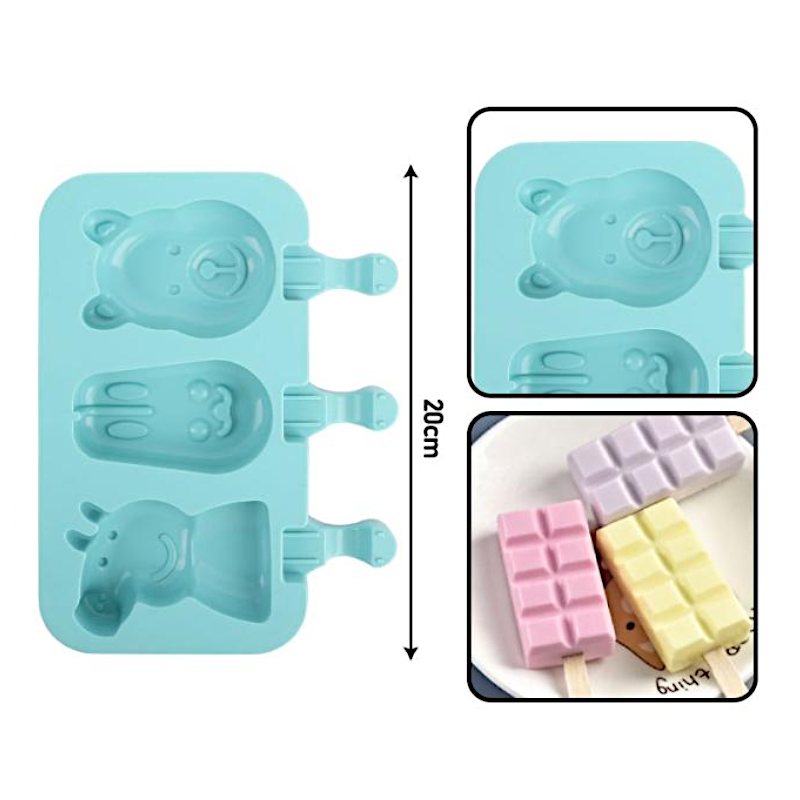 Silicone ICE CREAM MOULD - 19*11.5 cm - Blue