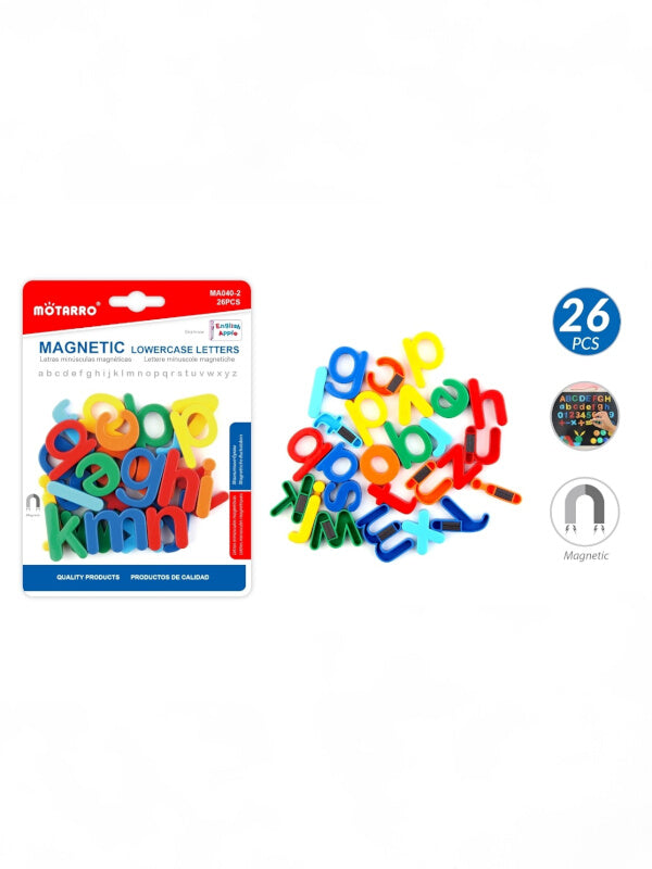 Motarro Magnetic Lowercase Letters - 26-Piece