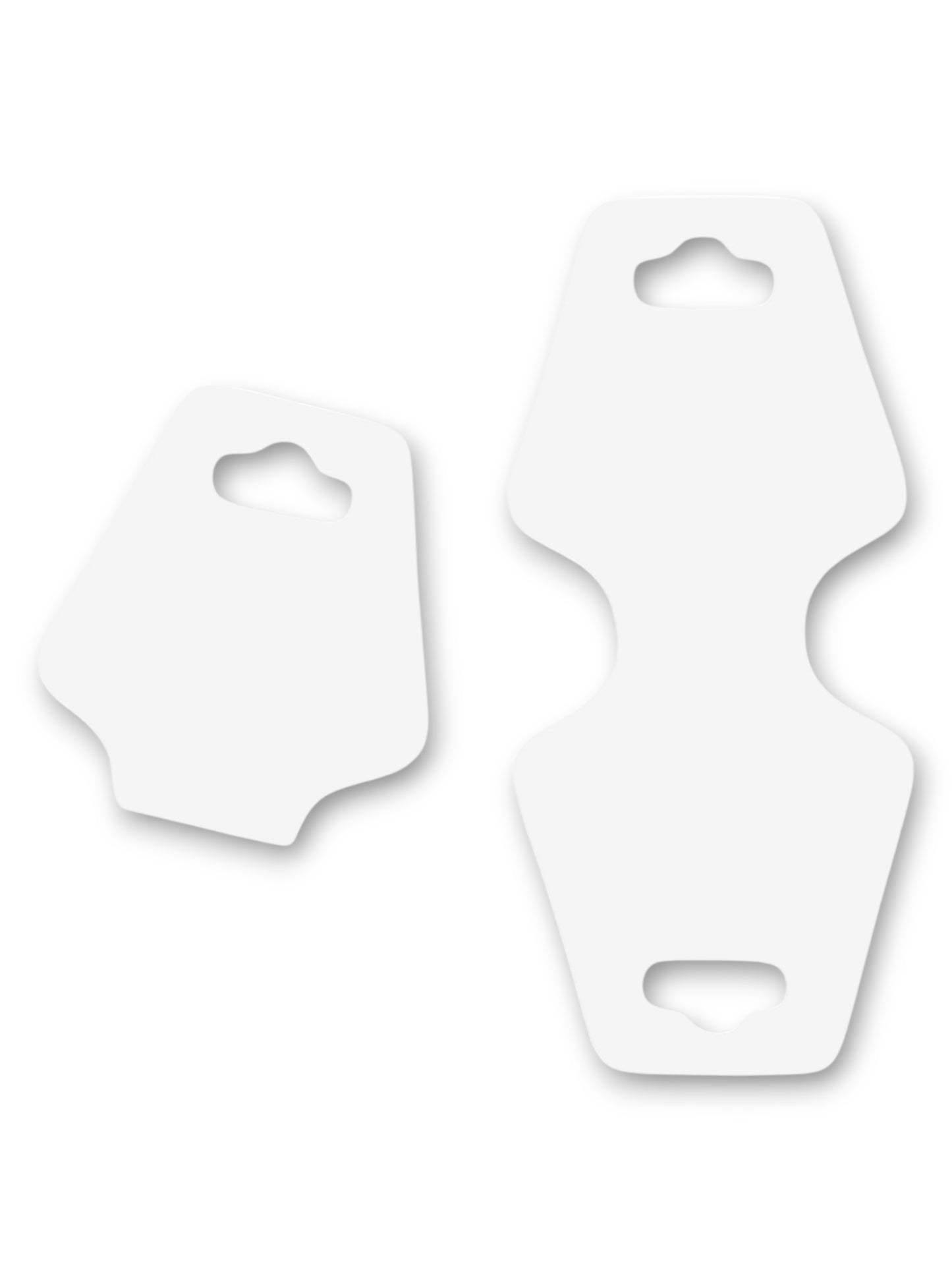Jewellery Display Tags - Necklace, White, ±4.6×10 cm ±200-Piece
