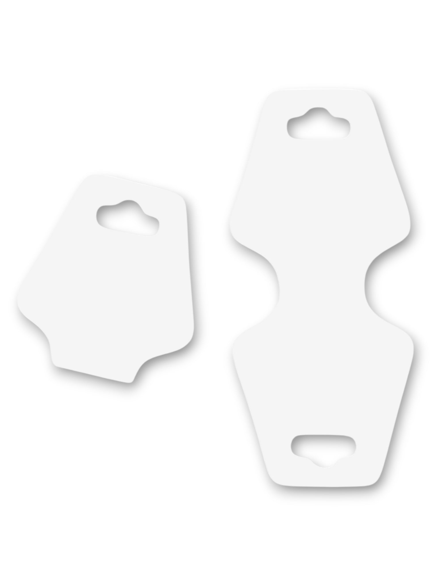 Jewellery Display Tags - Necklace, White, ±4.6×10 cm ±200-Piece