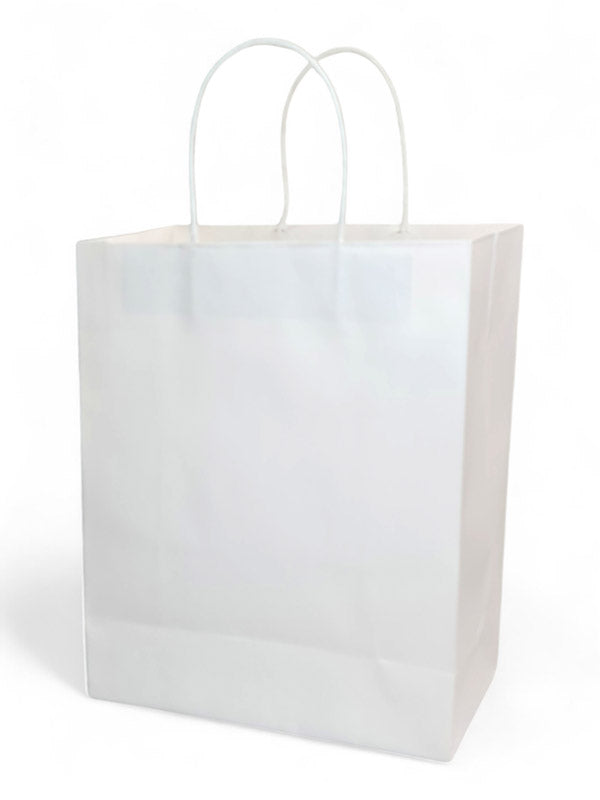 Paper Shopper Bag White - ±32×26×12 cm