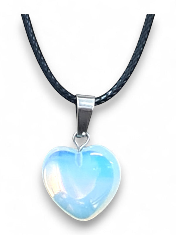 Earth Stone Beads - Heart, Opal