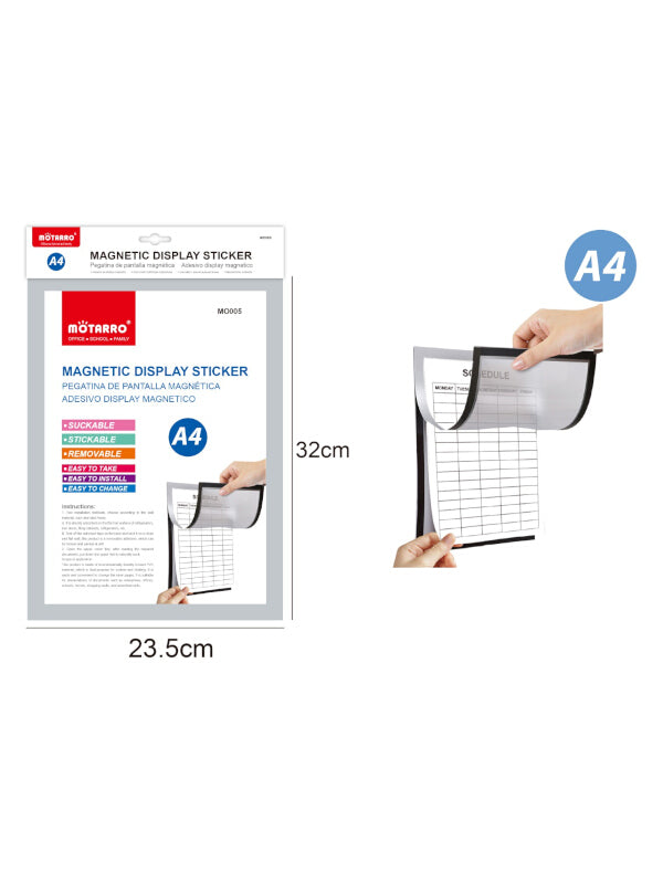Motarro Magnetic Display Sticker - A4