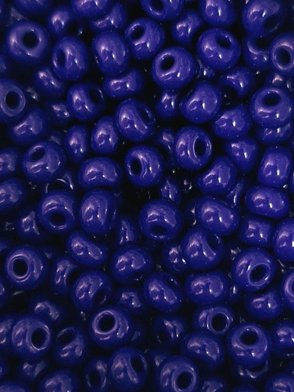 Glass Czech Beads Loose - Royal Blue, Size 8/0, 1/4kgm