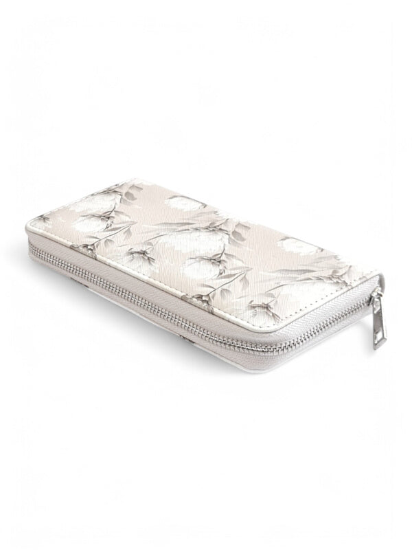 Protea Wallet - CAN HOLD CASH AND CARDS - Antique WHITE - ±10×19.5×2.5 Cm