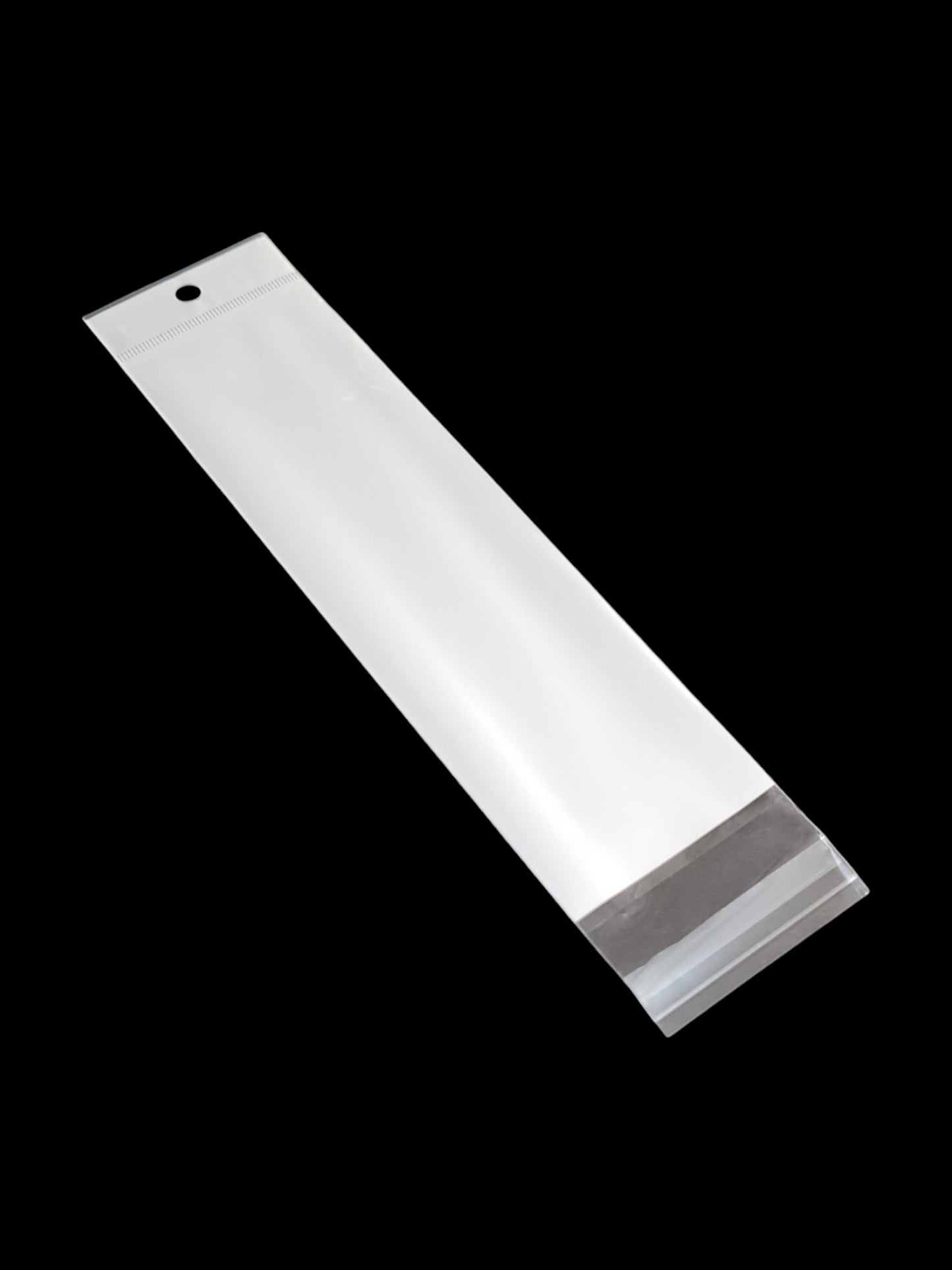 PVC BAG - WHITE ±6×26 Cm - Thickness 40 Microns ±100-Piece