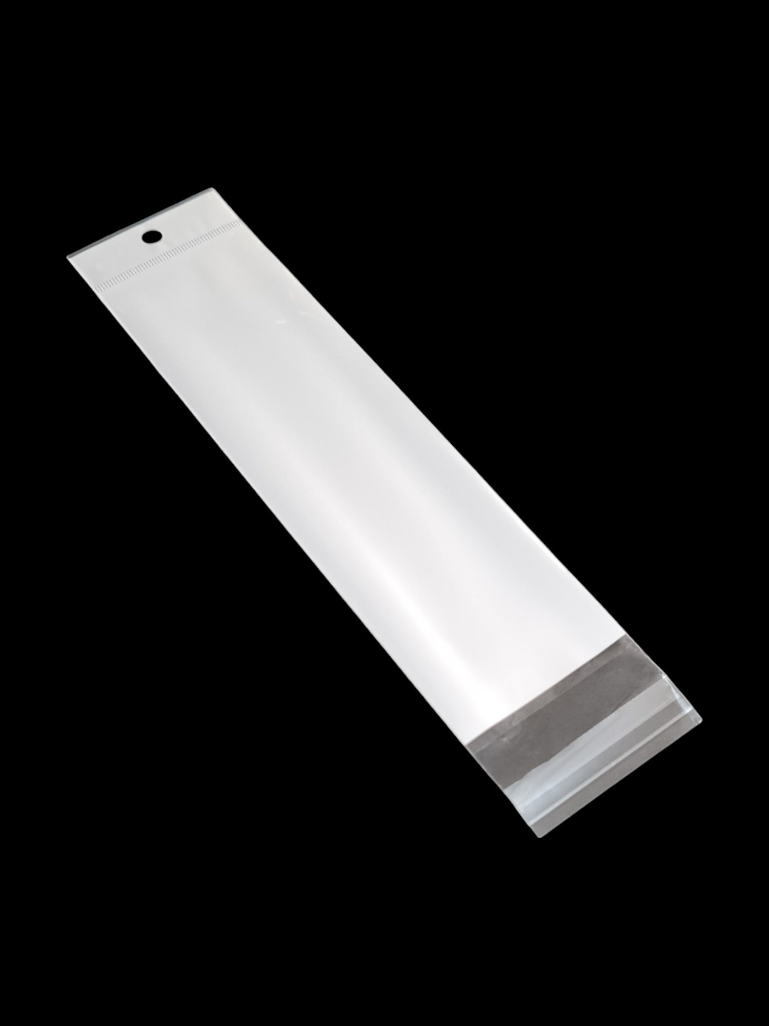 PVC BAG - WHITE ±6×26 Cm - Thickness 40 Microns ±100-Piece