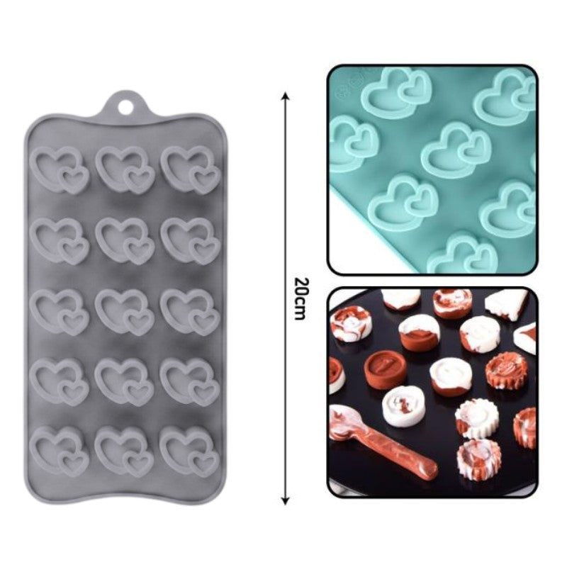Silicone CHOCOLATE MOULD - Grey