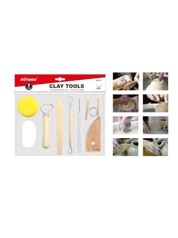 Motarro Clay Tools - 8-Piece