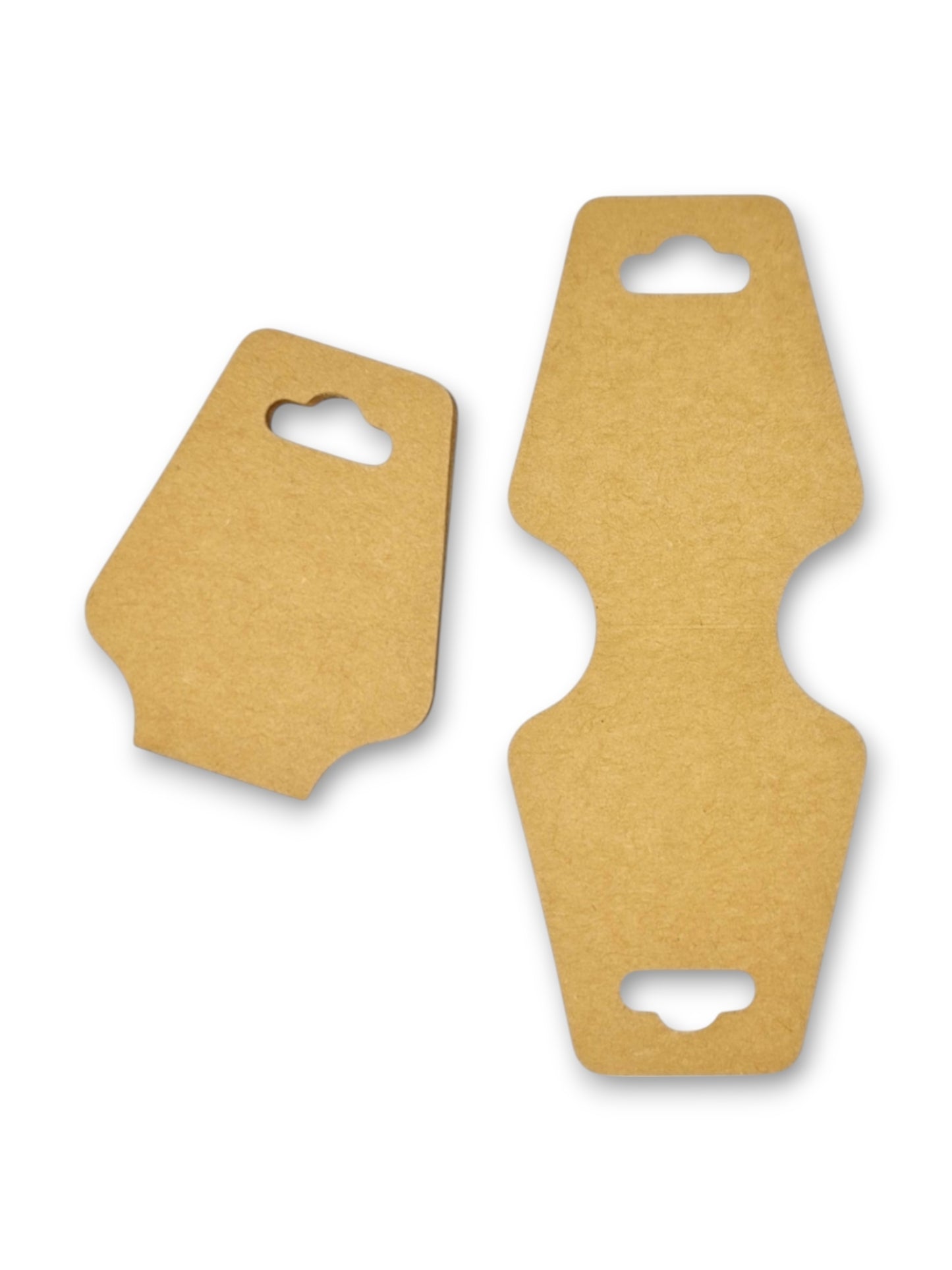 Jewellery Display Tags - Necklace, Natural, ±5×12.5 cm ±200-Piece