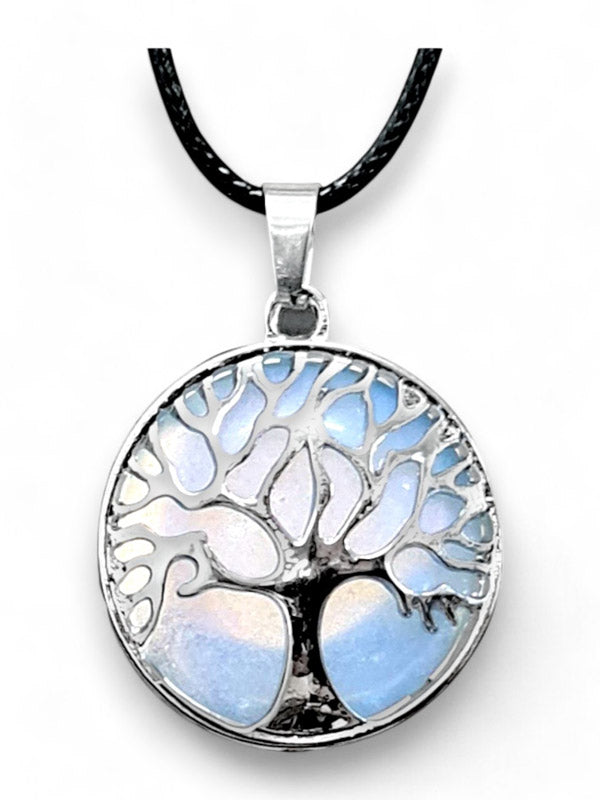 Earth Stone Beads - Tree Of Life, Round, Opal