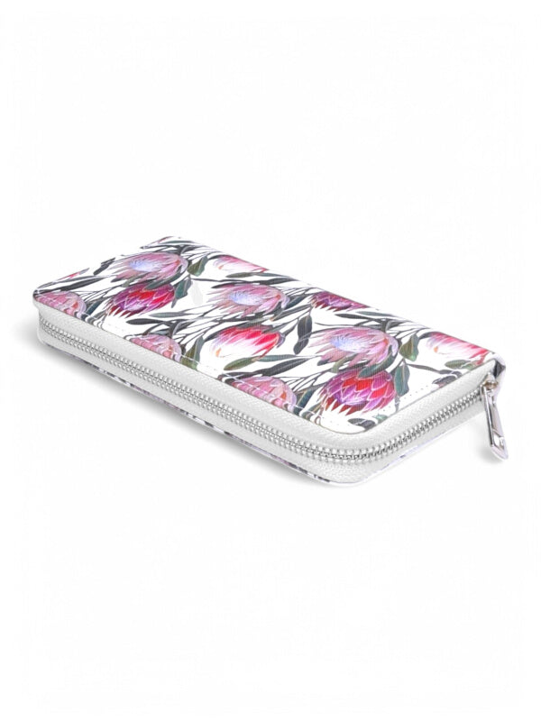 Protea Wallet - CAN HOLD CASH AND CARDS - WHITE - ±10×19.5×2.5 Cm