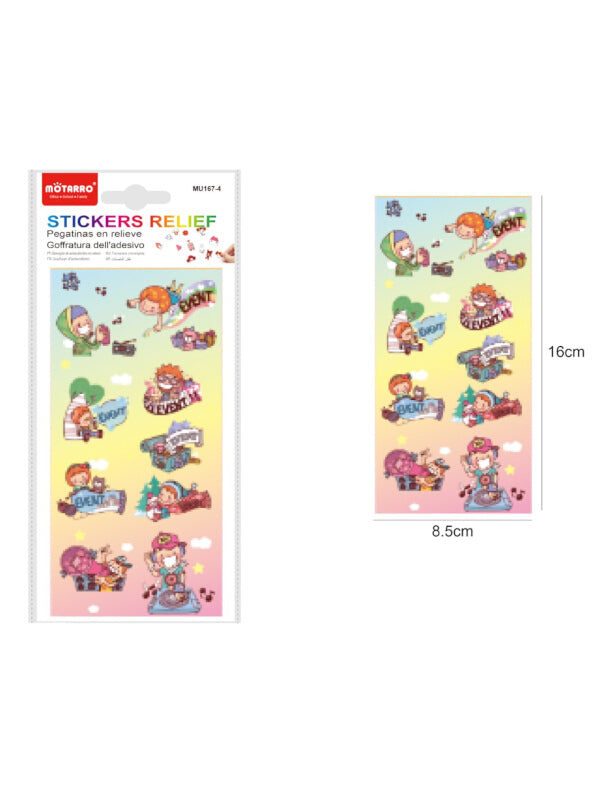 Motarro Stickers Relief - 1 Sheet