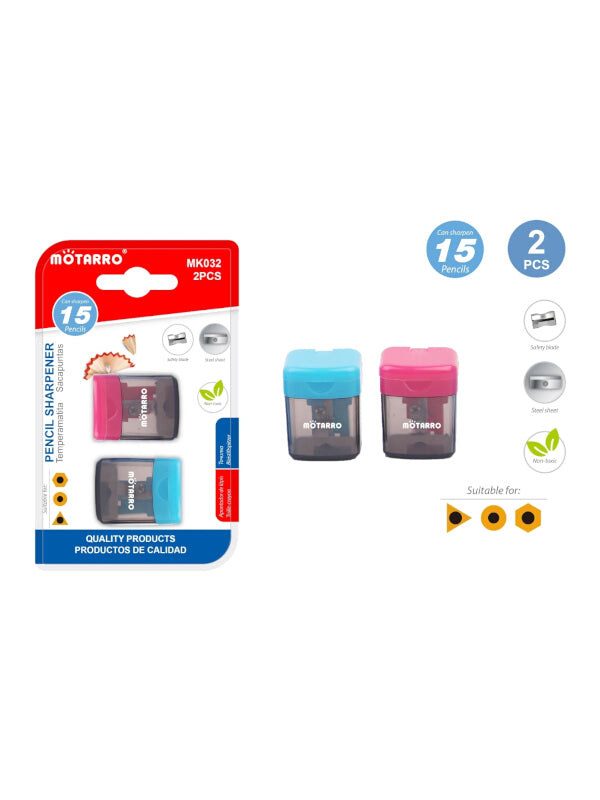 Motarro Pencil Sharpener Pack - 2-Piece