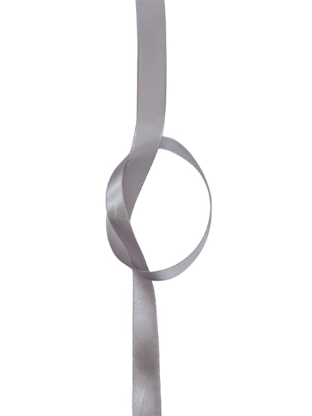Satin Ribbon - 16 mm Silver Grey