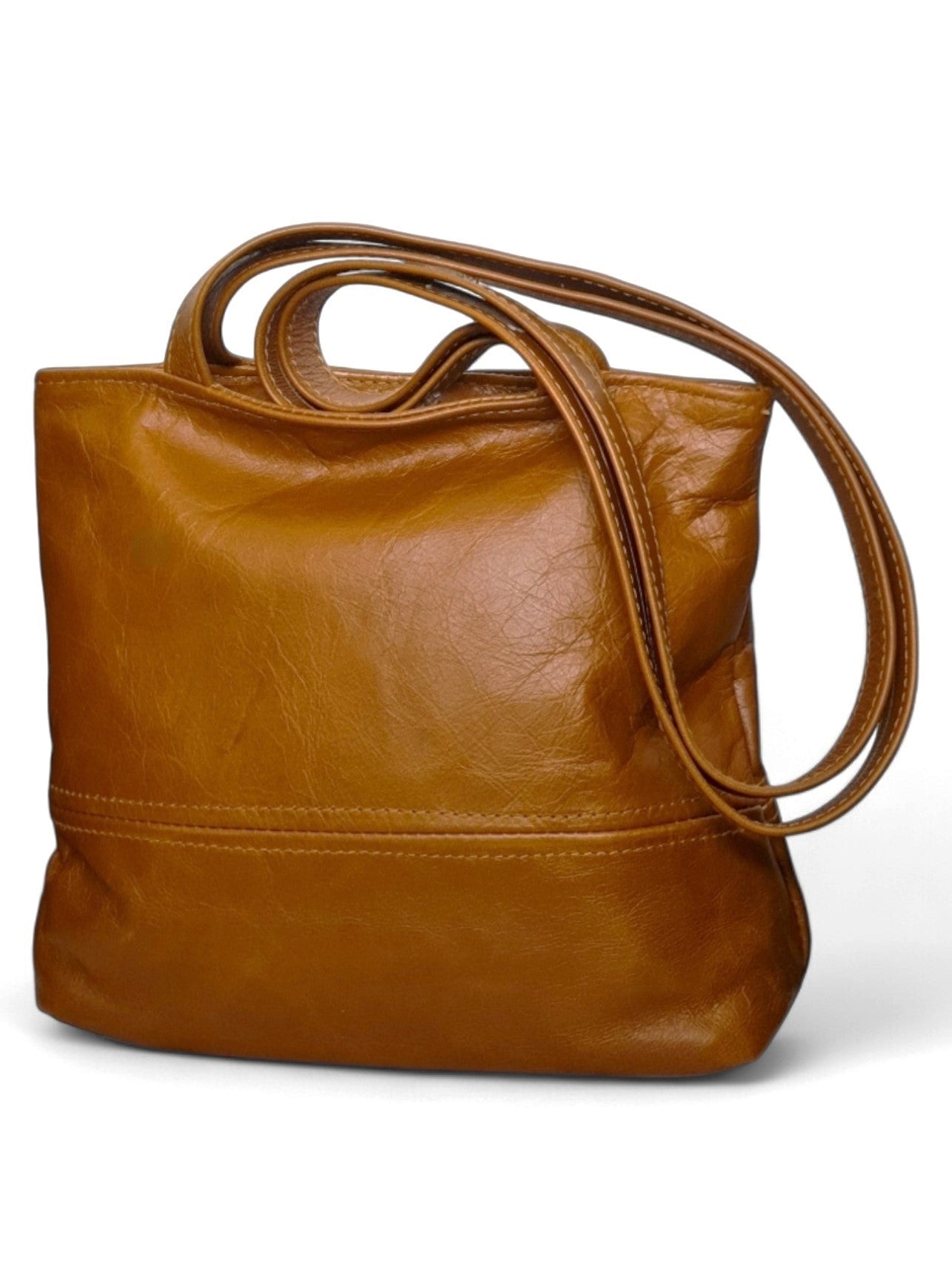 Leather BAG - TAN ±26×29×10 Cm