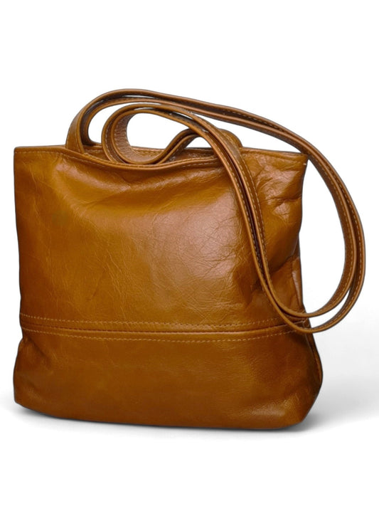 Leather BAG - TAN ±26×29×10 Cm