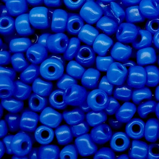 Seed Beads - Size 11/0, Opaque Royal Blue