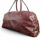 Leather Doctor's Bag/luggage BAG - DARK BROWN - ±50×18×20 Cm
