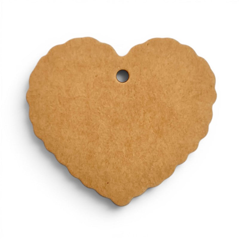 TAGS HEART 5.5*6 cm + - 100-Piece