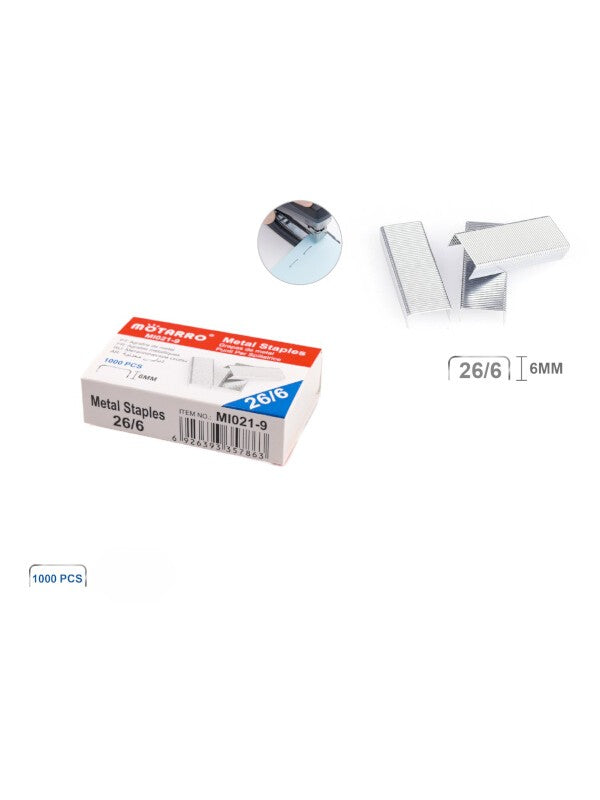 Motarro Metal Staples - 6 mm, 1000-Piece