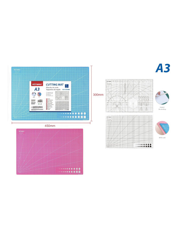 Motarro Cutting Mat - Blue, A3, 450x300 mm