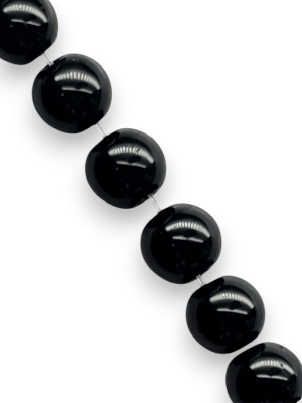 GLASS BEADS - BLACK - 6 Mm - ±133-Piece