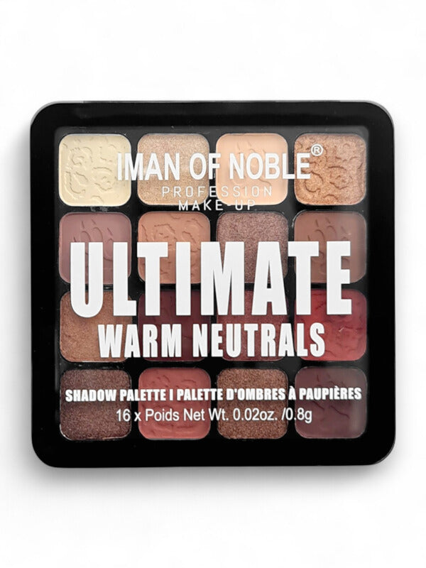 Iman Of Noble - Eyeshadow Palette, Warm Neutrals, 16 Colours