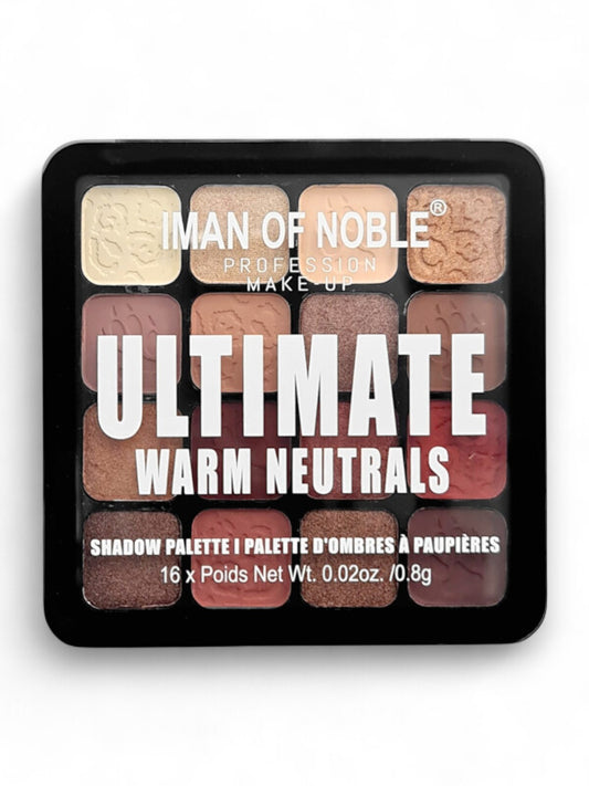 Iman Of Noble - Eyeshadow Palette, Warm Neutrals, 16 Colours