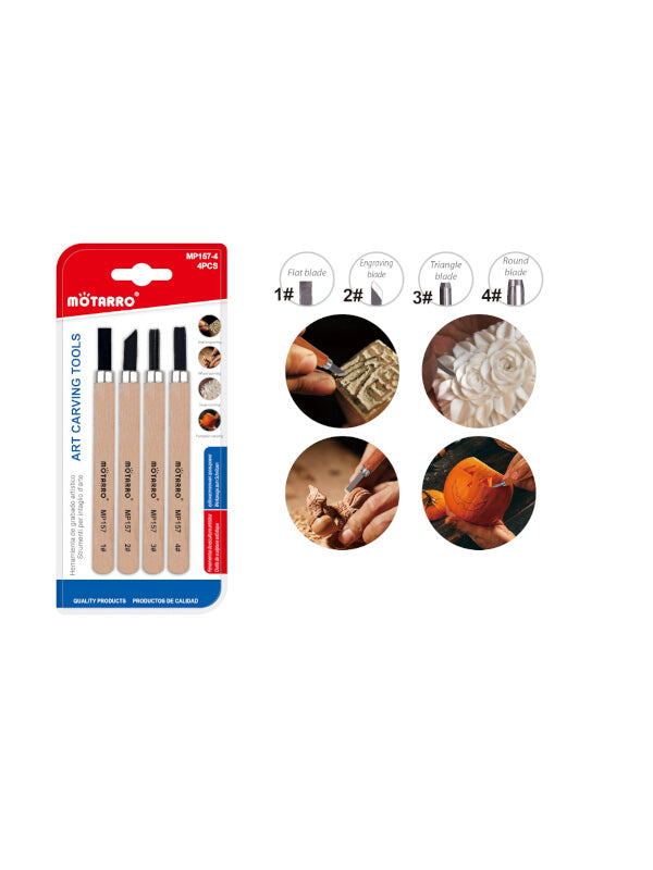 Motarro Art Carving Tools - 4-Piece