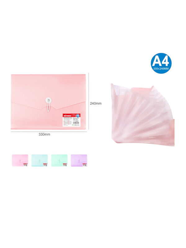 Motarro Expanding File - A4, Pink