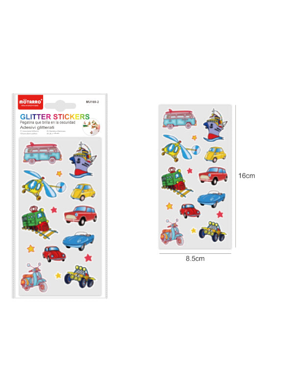 Motarro Glitter Stickers - 1 Sheet